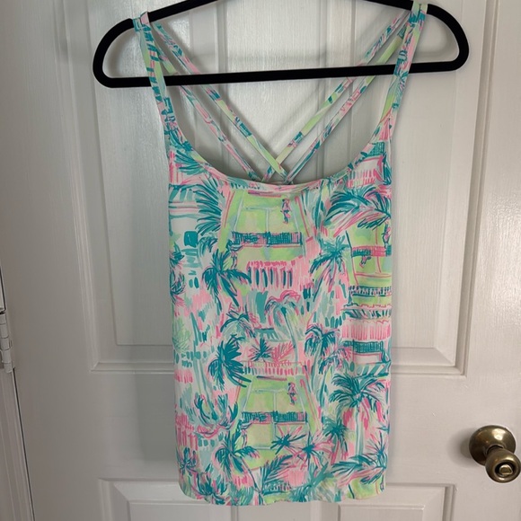 Lilly Pulitzer Avida Tennis Tank Perfect Match - Picture 1 of 7